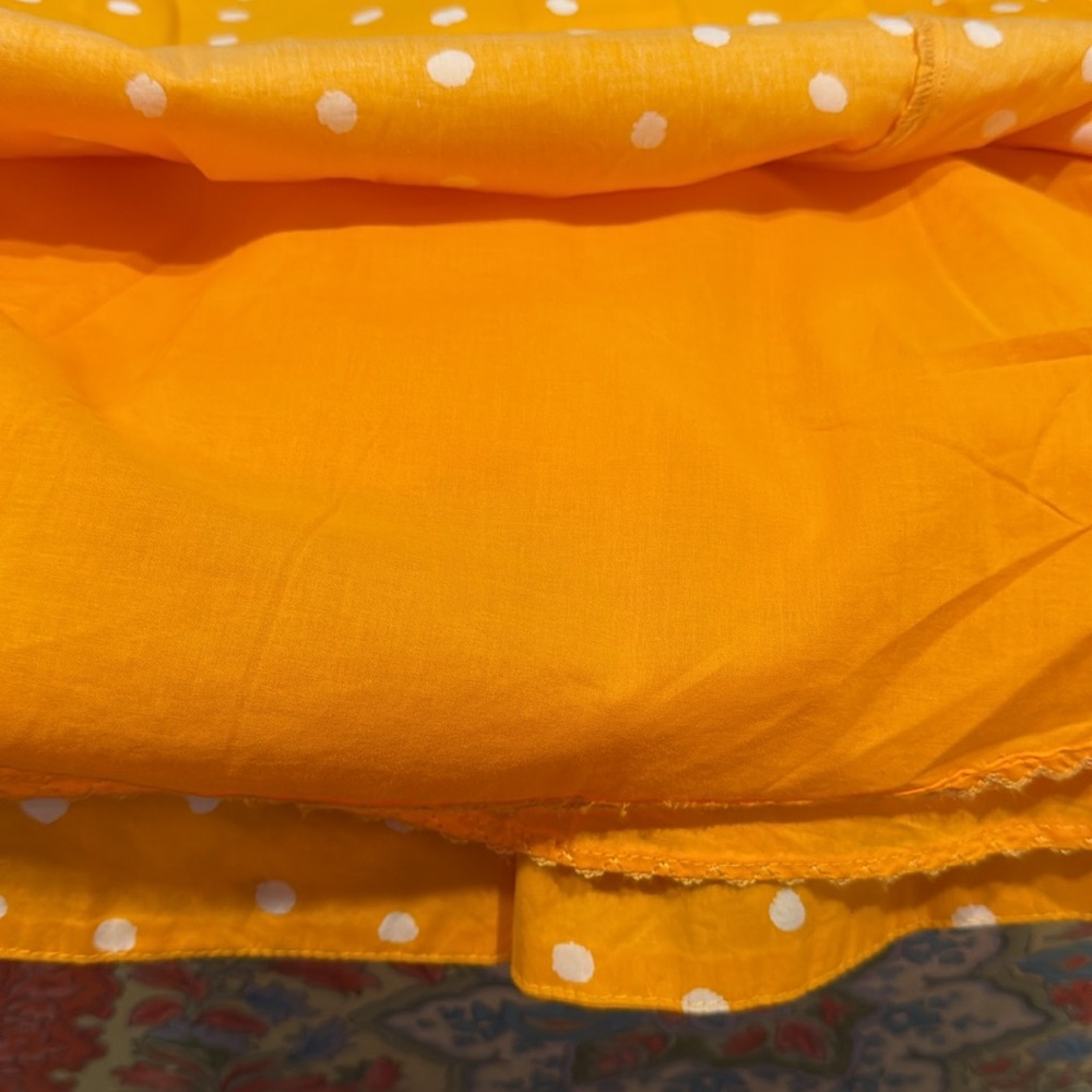 Anthropologie Moulinette Soeurs Orange & White Polka Dot Dress - Picture 10 of 16